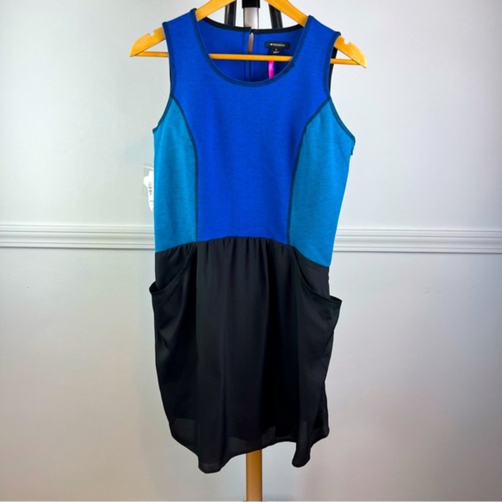 I Heart Ronson Women's Dress Sleeveless Colorblock Size Large New with Tags